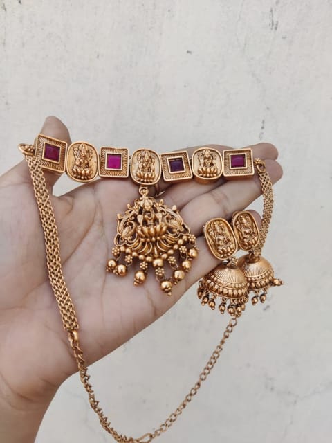 Lakshmi choker set ruby