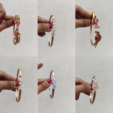 Set of 6 bracelets openable design