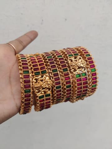 Temple bangles of 6 bridal wear