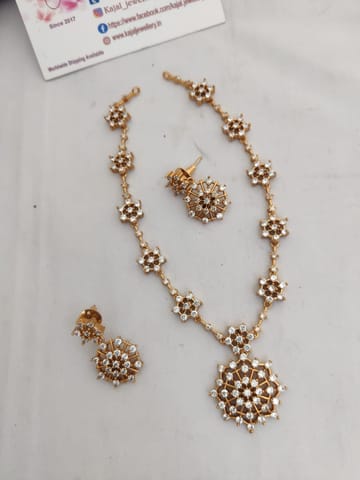 White ad necklace