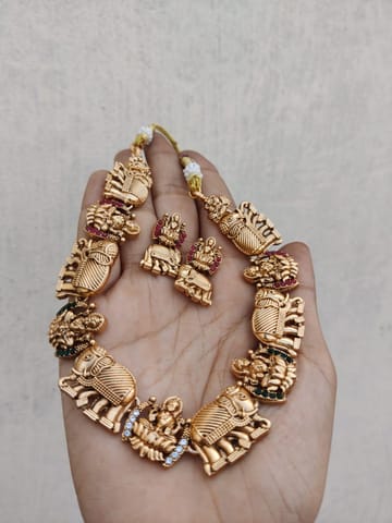 Lakshmi elephant necklace