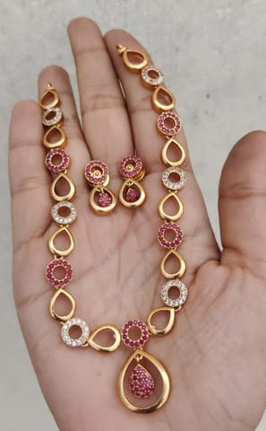 Ruby necklace set