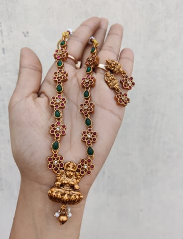 Temple Lakshmi necklace set