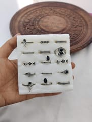 Oxidised ring - total -15 pcs